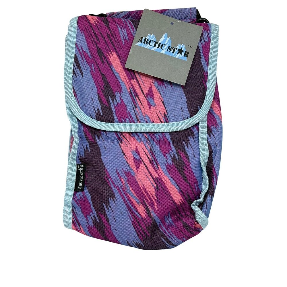 NWT Arctic Star Insulated Lunch Bag Colorful Abstract Thermal Food Cooler‎ Tote